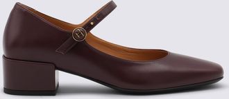 Tod's Burgundy Leather Pumps