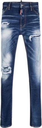 Dsquared2 5-Pocket Broek - Heren - Slim Fit Jeans - Blauw - 3XL - Jeans
