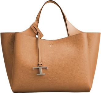 Tod's Handbags - unisex - Shoppers - Bruin - ONE Size - Leer - Tassen