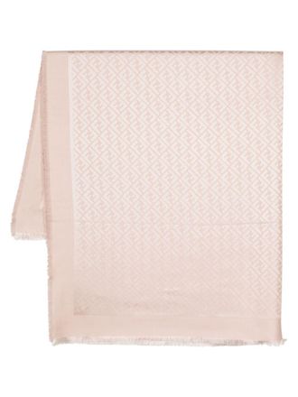 Fendi Sjaal met monogrampatroon - Beige