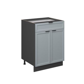 Vicco Mueble Bajo De Cocina Fame-line, Azul Claro-gris, 60 Cm Con Caj&oacute;n, Sin Encimera Vicco