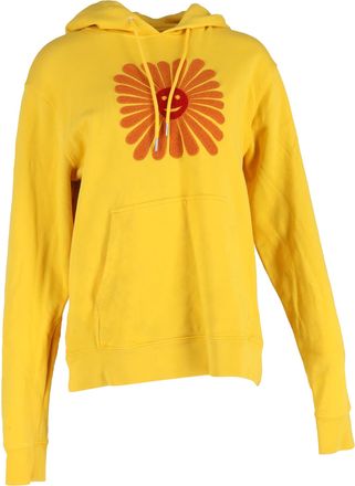 Sandro Geborduurde hoodie van Sandro Paris in geel katoen