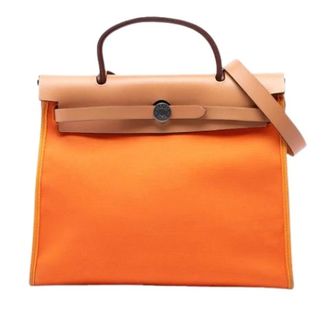 Herm&egrave;s Pre-owned Herbag Zip 31 - Dames - Pre-owned - Oranje - Maat: ONE Size Leer