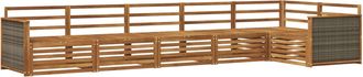 vidaXL Conjunto De Sof&aacute;s De Exterior 6 Uds. Natural Vidaxl