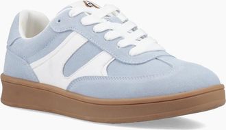 Hush Puppies Womens Hush Puppies Maura Suede Womens Blue Trainers - Size: 5