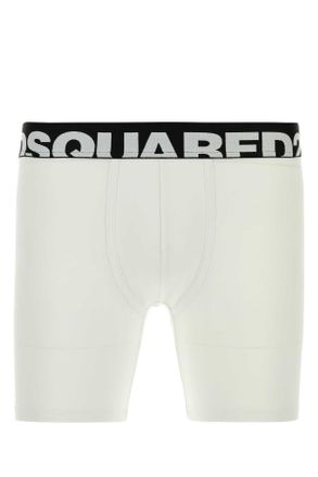 Dsquared2 White Stretch Cotton Boxer