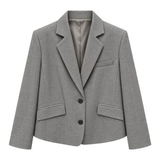 Meimeij Blazer Corto - - Jackets - Donna - Grigio - XS