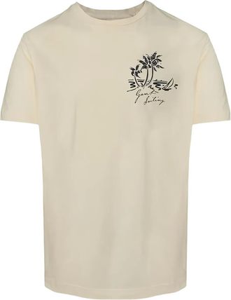 GANT graphic-print T-shirt - men - Fabric - S - Neutrals