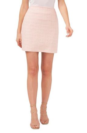 1.State Tweed Miniskirt in Pink Cloud at Nordstrom, Size 2
