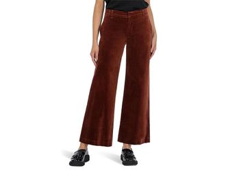Kut from the Kloth Meg Wide Leg Trousers Womens Casual Pants Brick : 0, Cotton/Rayon/Spandex