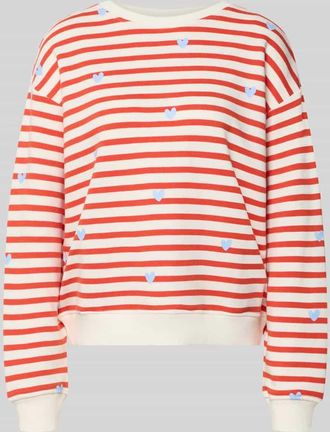 Smith & Soul Sweatshirt im Allover-Look in Orange, Gr&ouml;&szlig;e XXL