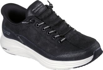 Skechers Womens Sneaker, Black/Rose Gold, 7 UK