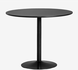 Sklum Sklum - Mesa De Comedor Redonda En Mdf Y Metal Yvetta