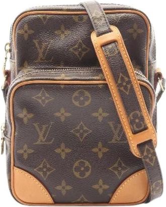 Louis Vuitton Pre-owned Cross Body Bags, female, Brown, Size: ONE SIZE Pre-owned Amazon Monogram Coated Canvas Shoulder Bag