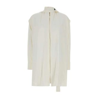 Ferragamo Oronero Jas - Dames - Blouses & Shirts - Wit - Maat: 2XS Viscose
