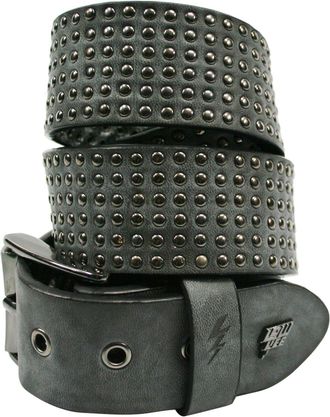 Lowlife Of London Wallace Leather Belt in Slate