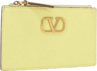 Valentino Pre-owned Wallets, female, Yellow, Size: ONE SIZE Pre-owned Leather Wallet