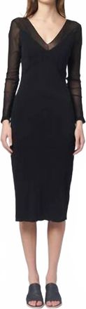 Raquel Allegra Womens Poppy Midi Dress In Black