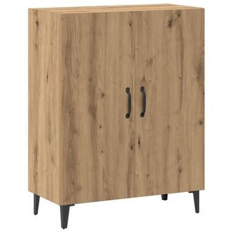 Berkfield Home Sideboard Artisan Oak 70x34x90 cm Engineered Wood in Brown | Size: 70 x 34 x 90 cm
