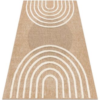 RugsX Rugsx - Spark 0688a Alfombra Beige / Crema - Geom&eacute;trico, Sisal, Estructural Beige 120x170 Cm
