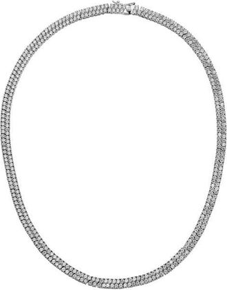 Lili Claspe Rosaline Tennis Bracelet in Silver at Nordstrom