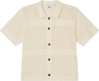 Obey T-shirt Cotone - Heren - Tops - Beige - Maat: S Katoen