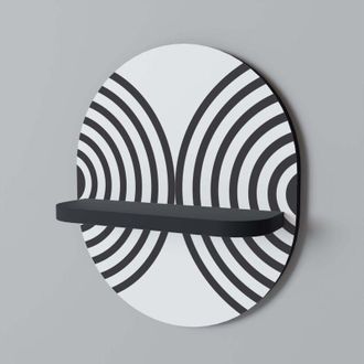 OEM Melod&iacute;as De Medianoche Estante Ovalado Negro