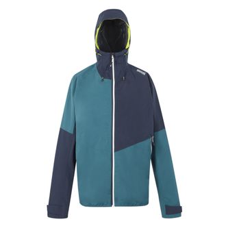 Regatta Mens Deserto II Colour Block Waterproof Jacket (Moroccan Blue/Navy) - Size X-Large