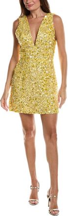 Alice & Olivia Alice + Olivia Tatum Embellished Lantern Skirt Dress