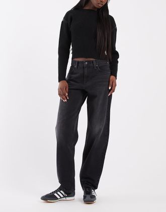 Levi's Jeans ampi affusolati neri-Nero