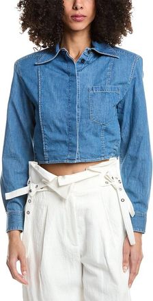 3.1 Phillip Lim Floral Collage Slim Shirt