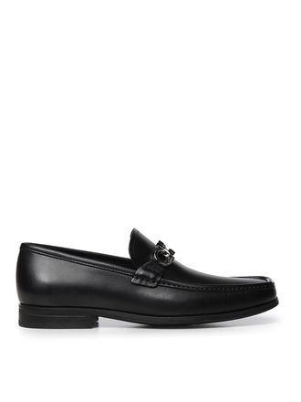 Ferragamo Leather Gancini Loafer
