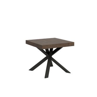Itamoby Itamoby - Tavolo Clerk 90x90 Allungato 194 Piano Noce Gambe Antracite