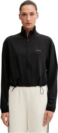 Guess Lichte Windjack - Dames - Vesten met rits - Zwart - M - Hoodies & sweatvesten
