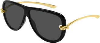 Bottega Veneta Aviator Zonnebril - unisex - Accessoires - Zwart - Maat: 61 MM