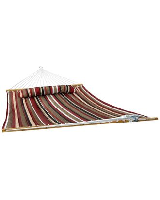 Sunnydaze Xl 2-Person Quilted Outdoor Hammock With Spreader Bars