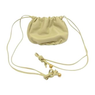 Bottega Veneta Pre-owned Mini Shoulder Bag - Dames - Pre-owned - Geel - Maat: ONE Size Leer