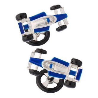 Jan Leslie Turbo Race Car Sterling Cufflinks in Blue at Nordstrom