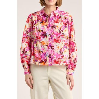 Ulla Johnson Tahlia Button-Up Shirt in Azalea at Nordstrom Rack, Size 00