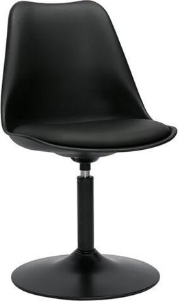 Miliboo Silla De Dise&ntilde;o Giratoria Negro Mate Steevy V2