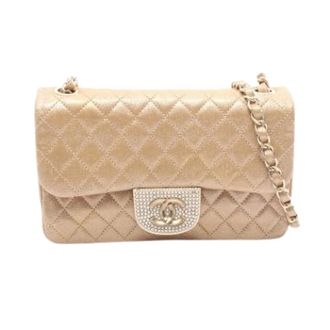 Chanel Pre-owned Vintage Schoudertas - Dames - Pre-owned - Beige - Maat: ONE Size Leer