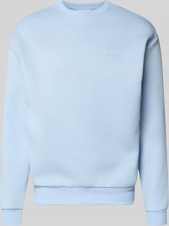 Review Sweatshirt mit Rundhalsausschnitt und Logo in Hellblau, Gr&ouml;&szlig;e XXL