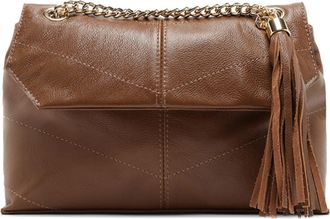 Arezzo Small Sonya Leather Crossbody Bag in Warm Caramel at Nordstrom