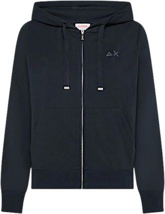 Sun 68 Zipsweaters - Dames - Vesten met rits - Blauw - S - Katoen - Hoodies & sweatvesten