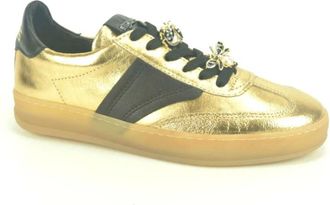 Mjus Goud Zwart Sneaker - Dames - Sneakers - Geel - 38 EU - Schoenen