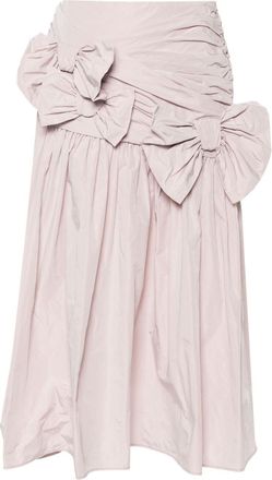 Viktor & Rolf bow-detail draped skirt - women - Recycled Polyester - M - Pink