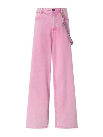 Pinko Lauryn Jeans In Pink Cotton