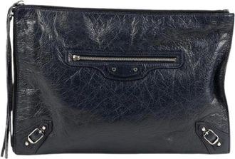 Balenciaga Pre-owned Clutches, female, Blue, Size: ONE SIZE Pre-owned Motor Clutch