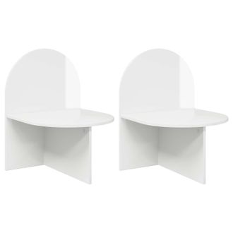 vidaXL Mesita De Noche 2 Pcs Brillante 48 X 49 X 65 Cm Vidaxl