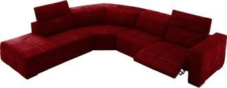 Egoitaliano Ecksofa »Sauvanne, Designsofa der Extraklasse, elegant und bequem« wahlweise mit elektrischer Relaxfunktion, Kopfteilverstellung